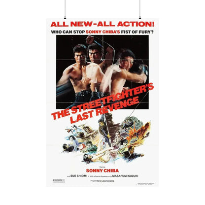 THE STREETFIGHTERS LAST REVENGE 1974 - Paper Movie Poster 36" x 54" Matte - The Sticker Space
