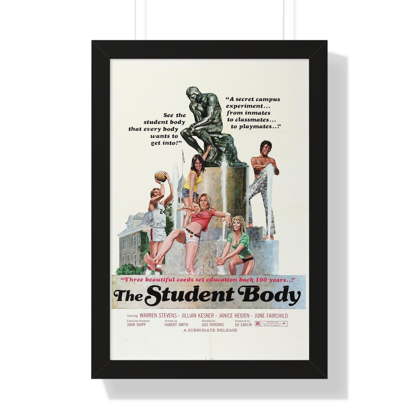 THE STUDENT BODY 1976 - Framed Movie Poster-16″ x 24″-The Sticker Space