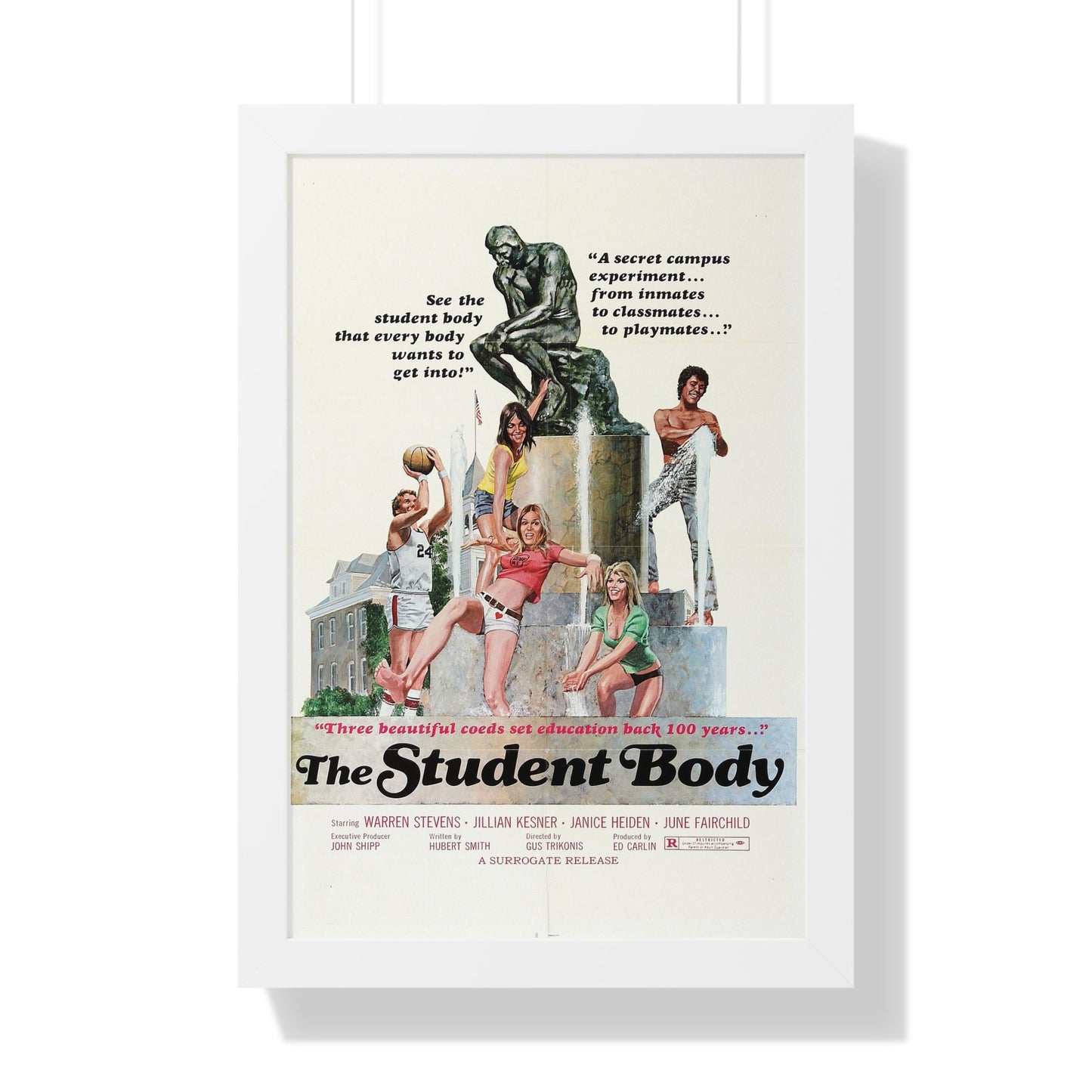 THE STUDENT BODY 1976 - Framed Movie Poster-16″ x 24″-The Sticker Space