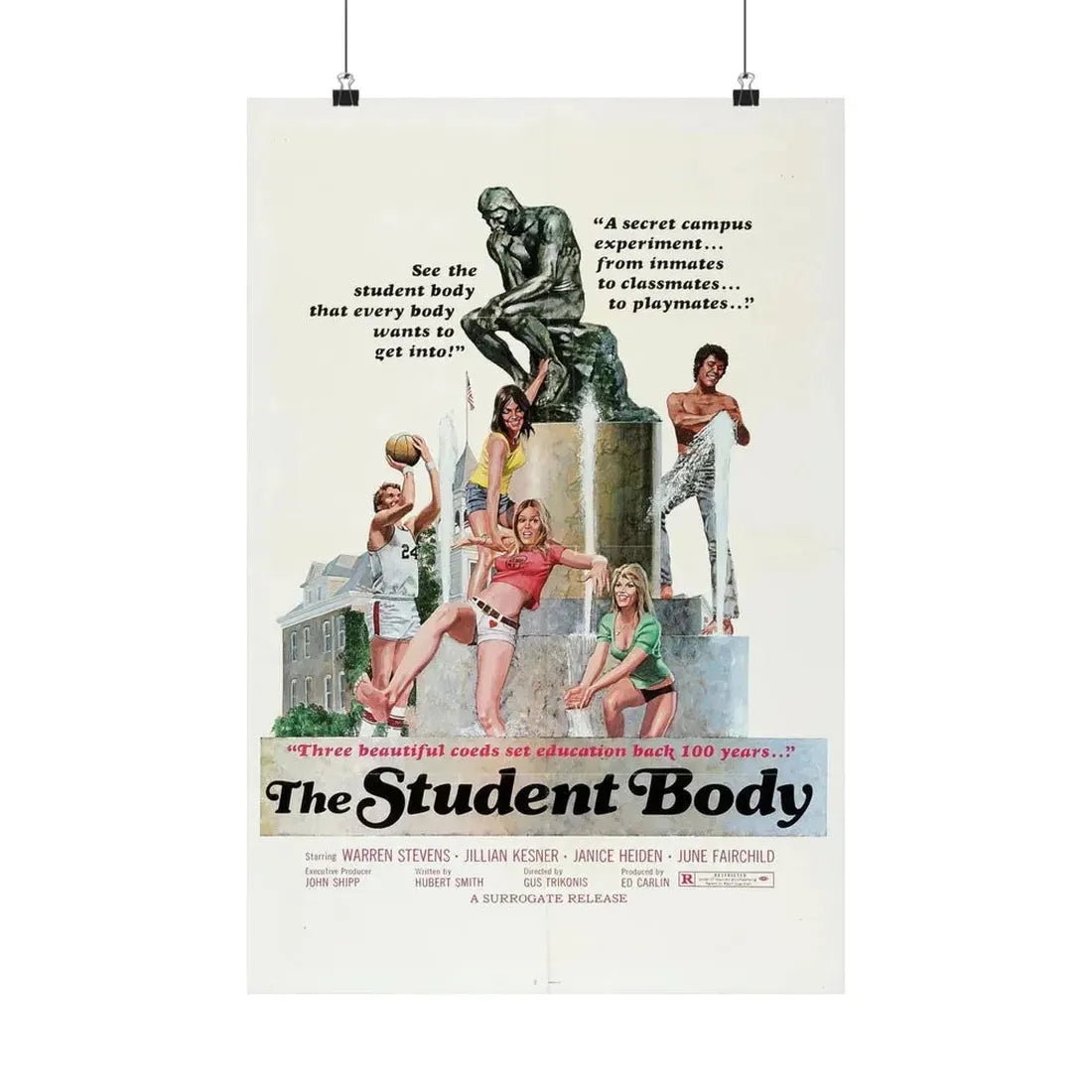 THE STUDENT BODY 1976 - Paper Movie Poster 16″ x 24″ Matte - The Sticker Space