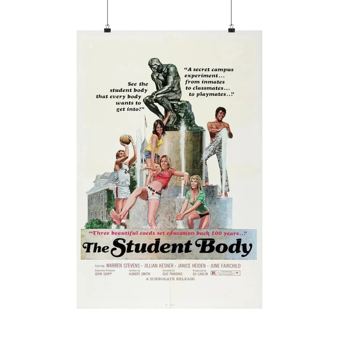 THE STUDENT BODY 1976 - Paper Movie Poster 20″ x 30″ Matte - The Sticker Space