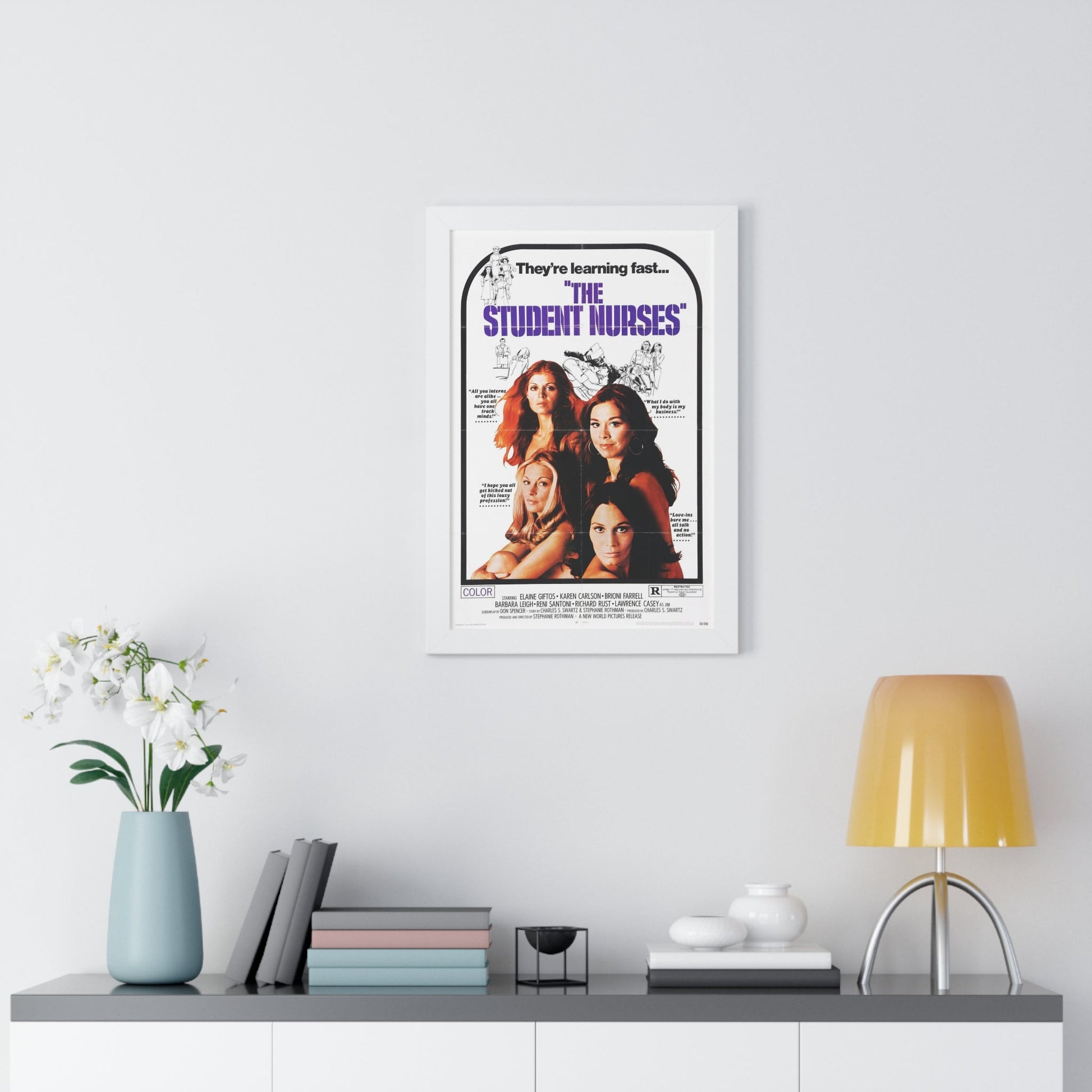 THE STUDENT NURSES 1970 - Framed Movie Poster-The Sticker Space