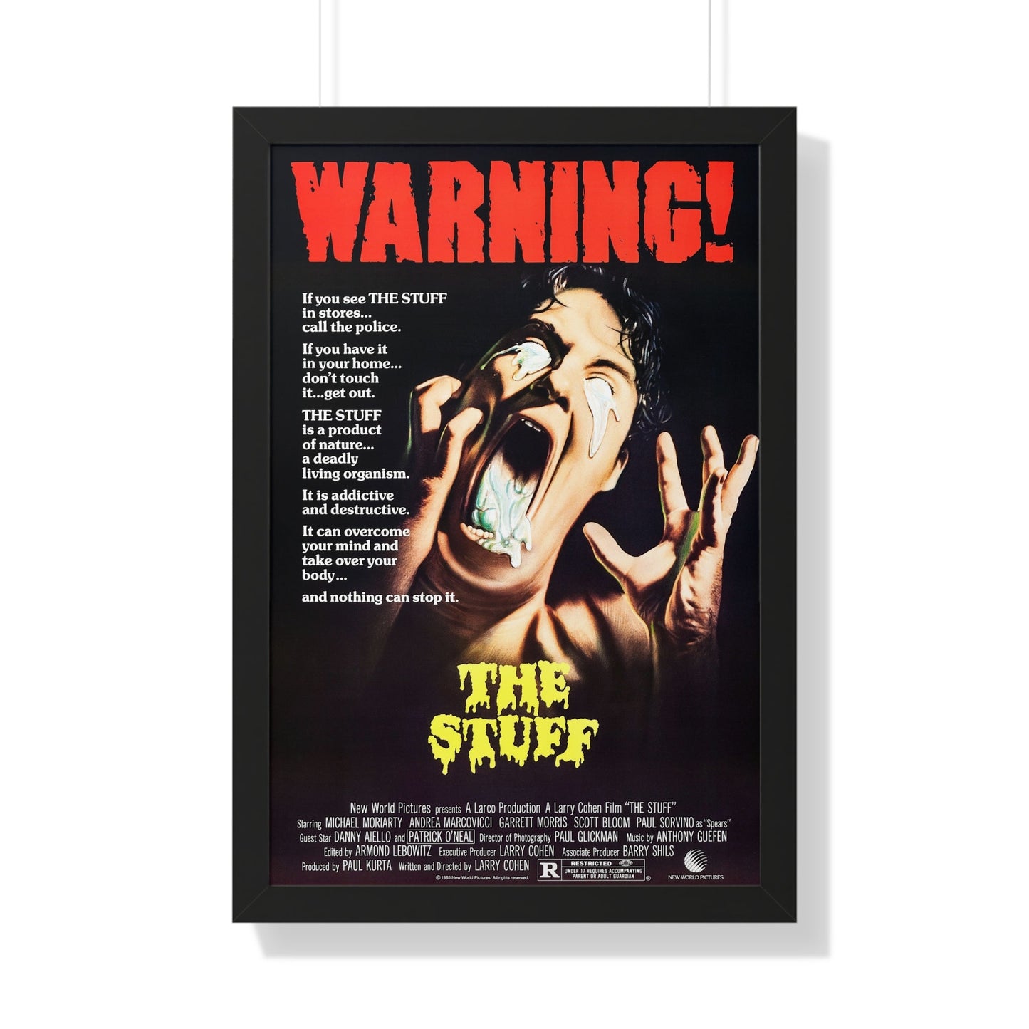 THE STUFF 1985 - Framed Movie Poster-20" x 30"-The Sticker Space