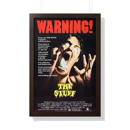 THE STUFF 1985 - Framed Movie Poster 20" x 30" Walnut - The Sticker Space