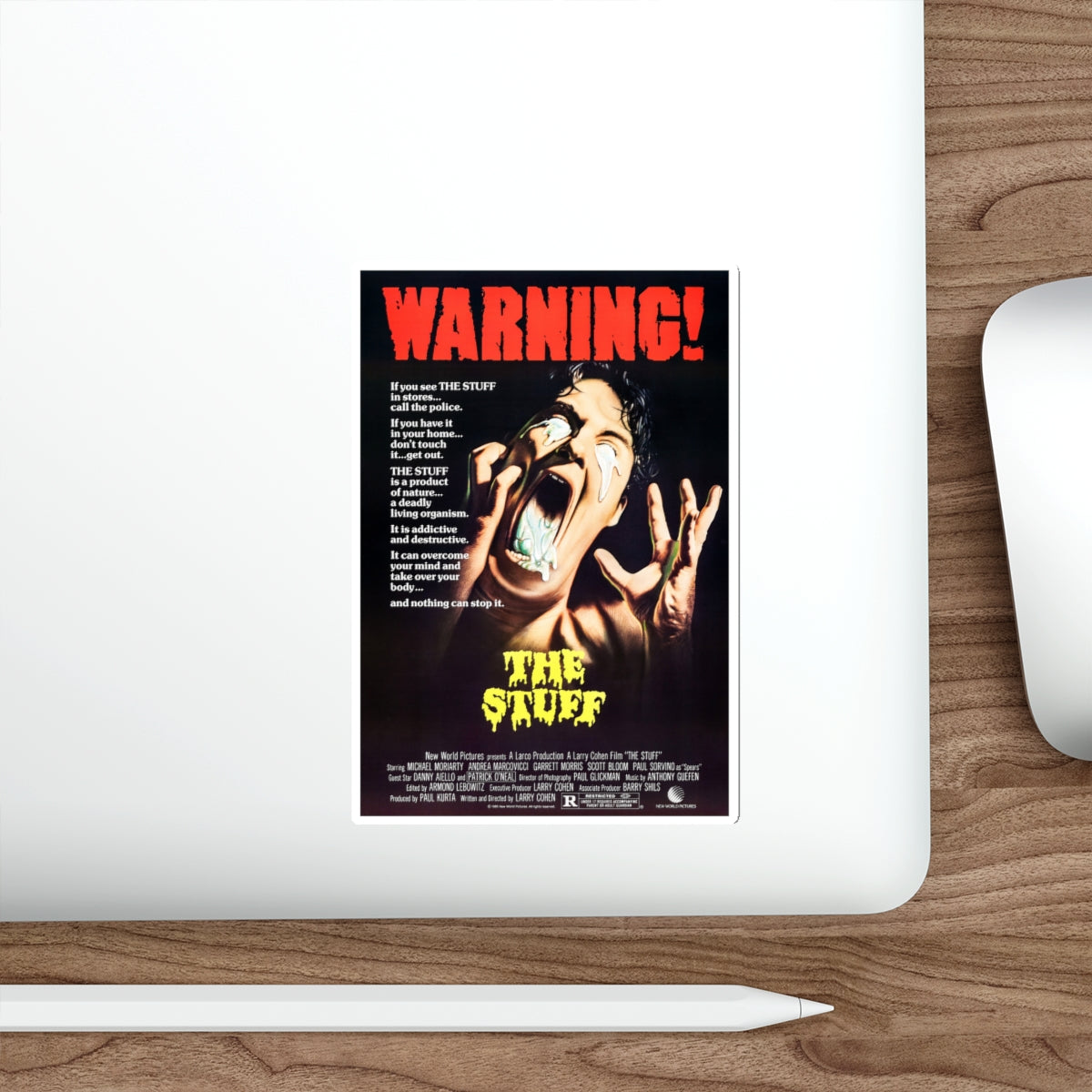 THE STUFF 1985 Movie Poster STICKER Vinyl Die-Cut Decal-The Sticker Space