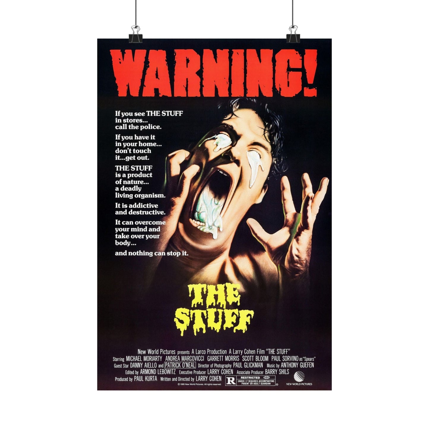 THE STUFF 1985 - Paper Movie Poster-12″ x 18″-The Sticker Space