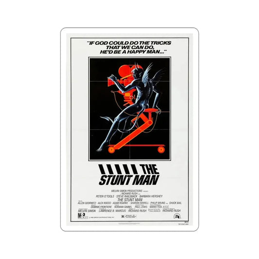 The Stunt Man 1980 Movie Poster STICKER Vinyl Die-Cut Decal 6 Inch - The Sticker Space