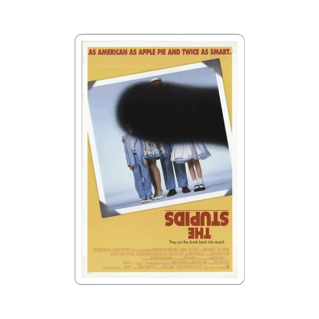 The Stupids 1996 Movie Poster - STICKER Vinyl Kiss-Cut Decal 6 Inch White - The Sticker Space