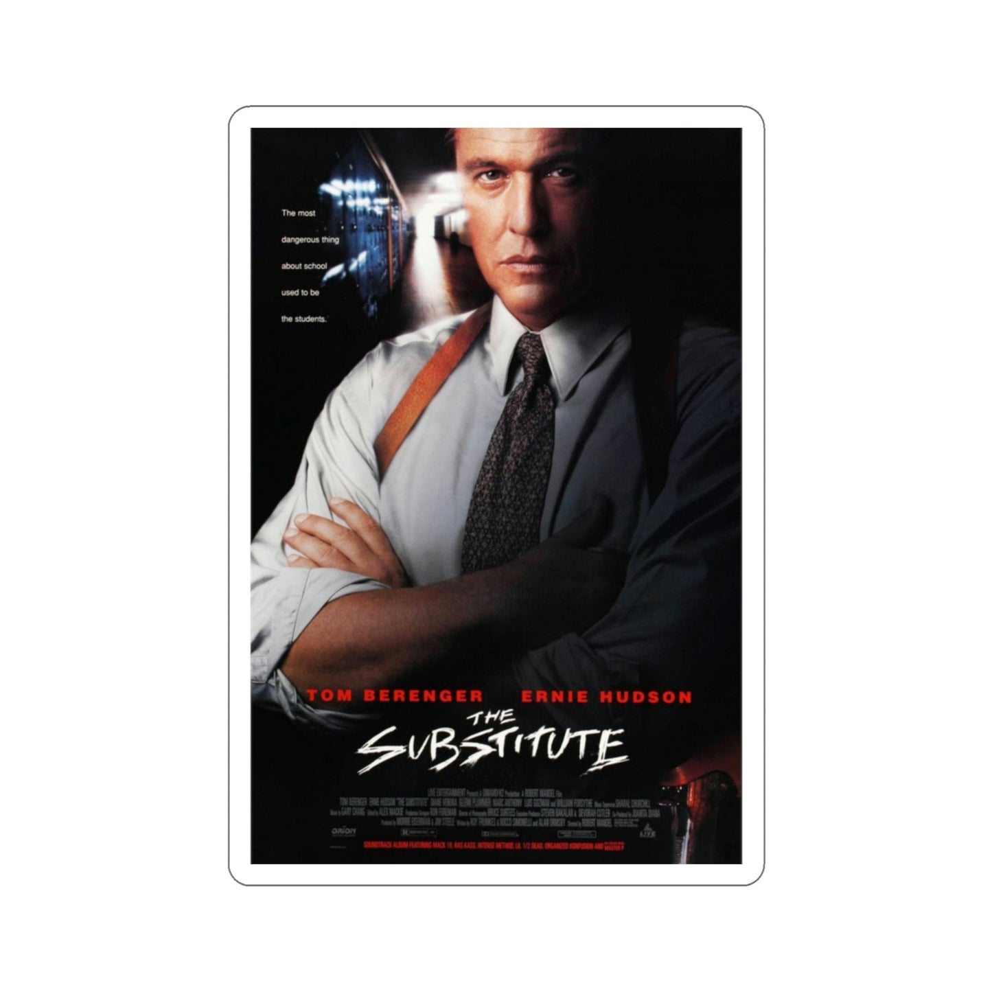 The Substitute 1996 Movie Poster STICKER Vinyl Die-Cut Decal-3 Inch-The Sticker Space