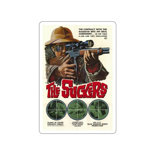 THE SUCKERS 1972 Movie Poster STICKER Vinyl Die-Cut Decal 2 Inch - The Sticker Space