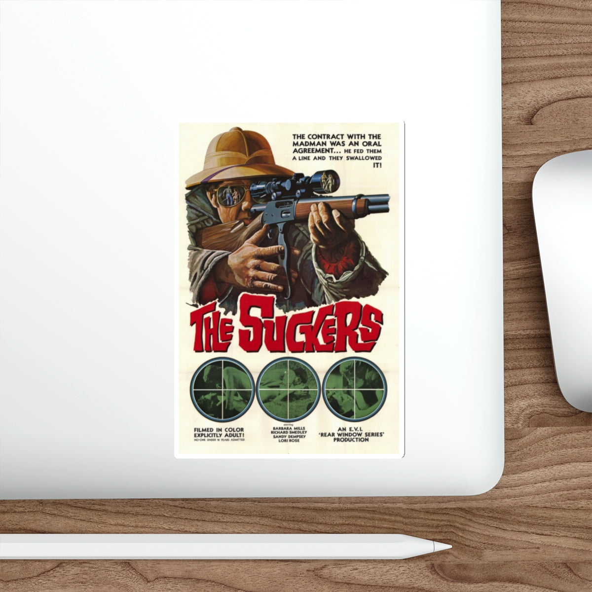 THE SUCKERS 1972 Movie Poster STICKER Vinyl Die-Cut Decal-The Sticker Space