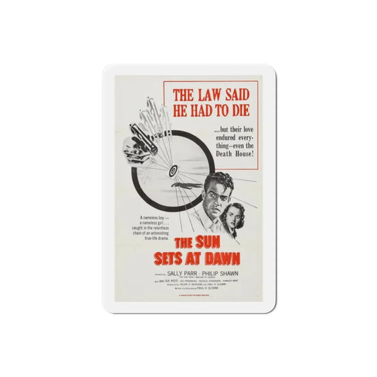 The Sun Sets at Dawn 1950 Movie Poster Refrigerator Magnet 2 Inch - The Sticker Space