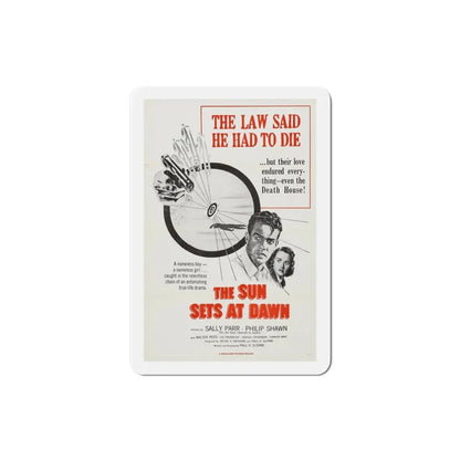 The Sun Sets at Dawn 1950 Movie Poster Refrigerator Magnet 3 Inch - The Sticker Space