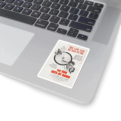 The Sun Sets at Dawn 1950 Movie Poster - STICKER Vinyl Kiss-Cut Decal - The Sticker Space