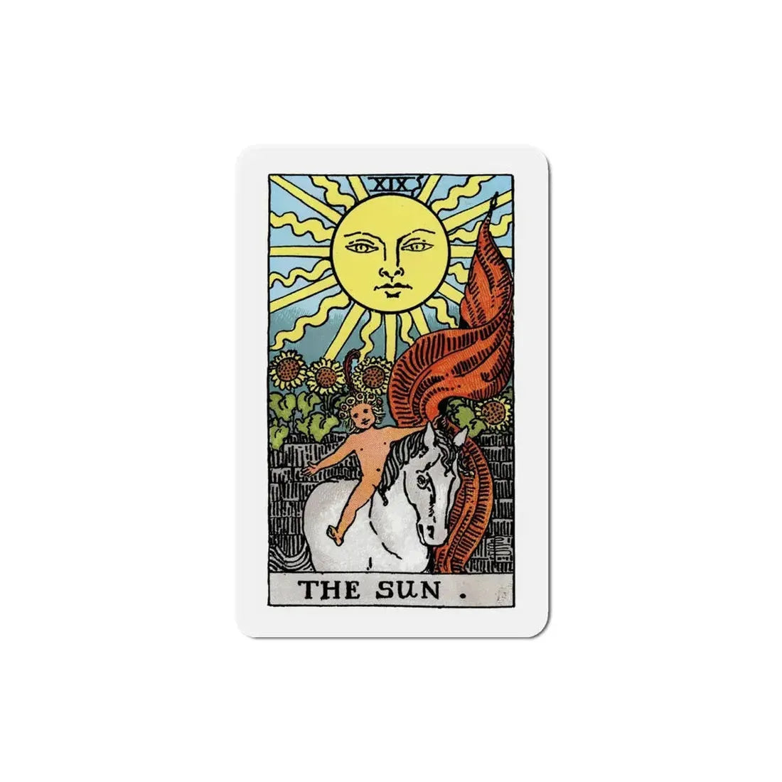 The Sun (Tarot Card) Refrigerator Magnet 5 Inch - The Sticker Space