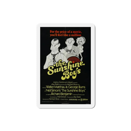 The Sunshine Boys 1975 Movie Poster Refrigerator Magnet 2 Inch - The Sticker Space