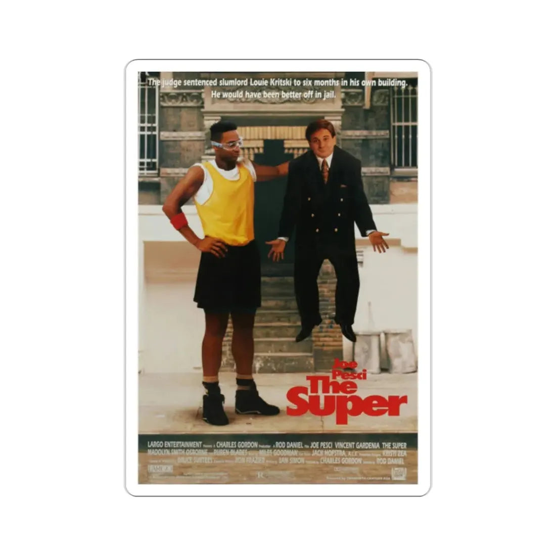 The Super 1991 Movie Poster STICKER Vinyl Die-Cut Decal 2 Inch - The Sticker Space