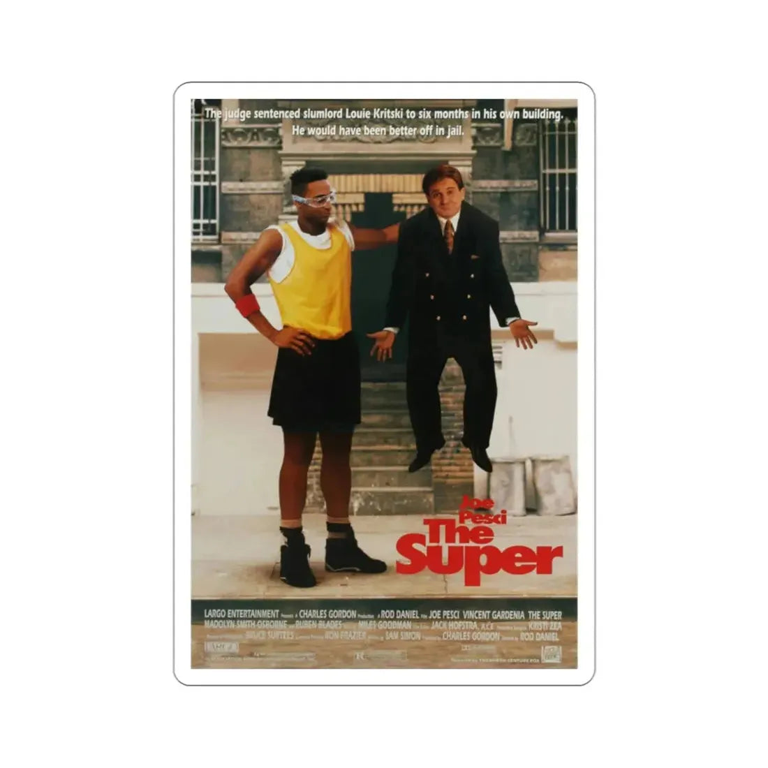 The Super 1991 Movie Poster STICKER Vinyl Die-Cut Decal 3 Inch - The Sticker Space