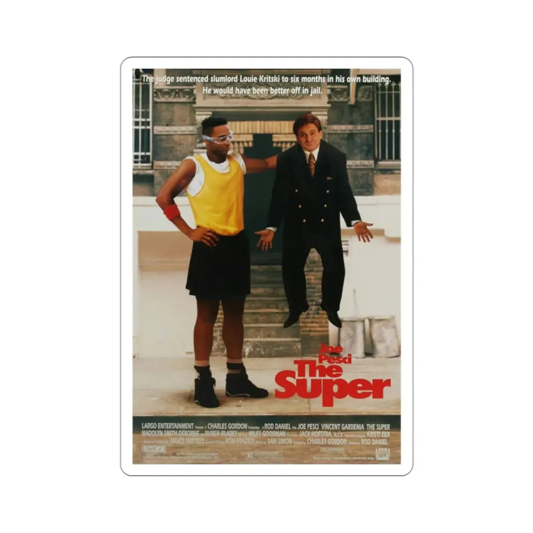 The Super 1991 Movie Poster STICKER Vinyl Die-Cut Decal 3 Inch - The Sticker Space