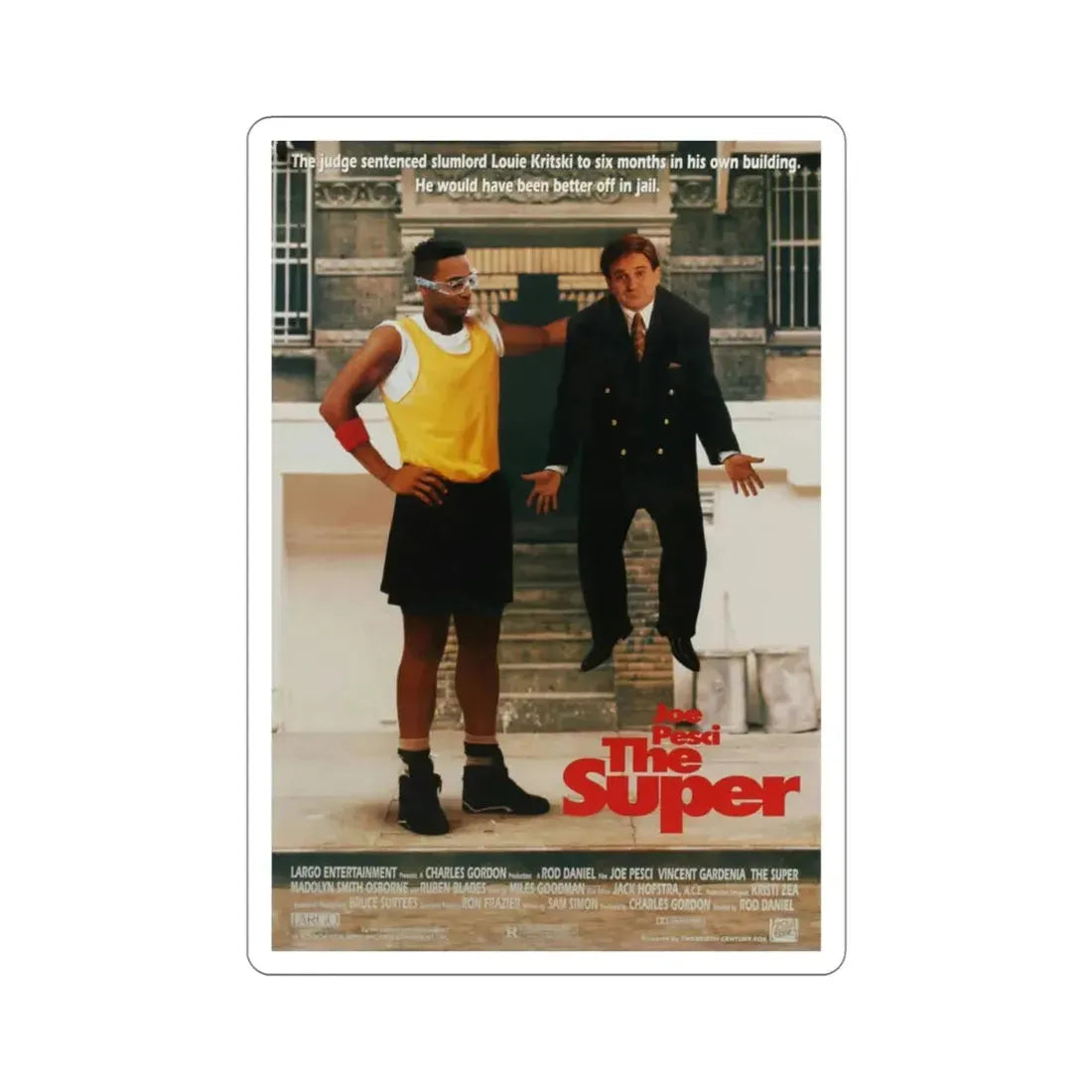 The Super 1991 Movie Poster STICKER Vinyl Die-Cut Decal 4 Inch - The Sticker Space