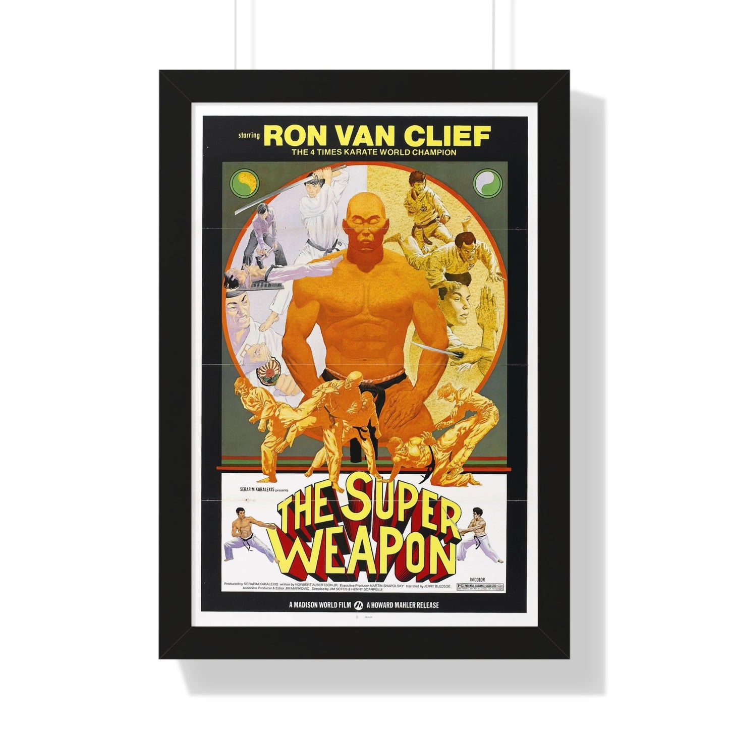 THE SUPER WEAPON 1976 - Framed Movie Poster-16″ x 24″-The Sticker Space