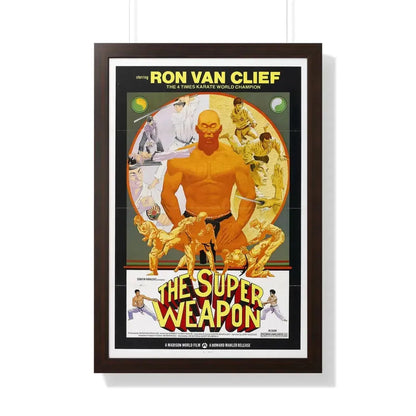 THE SUPER WEAPON 1976 - Framed Movie Poster 20" x 30" Walnut - The Sticker Space