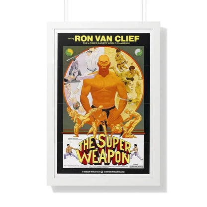 THE SUPER WEAPON 1976 - Framed Movie Poster 20" x 30" White - The Sticker Space