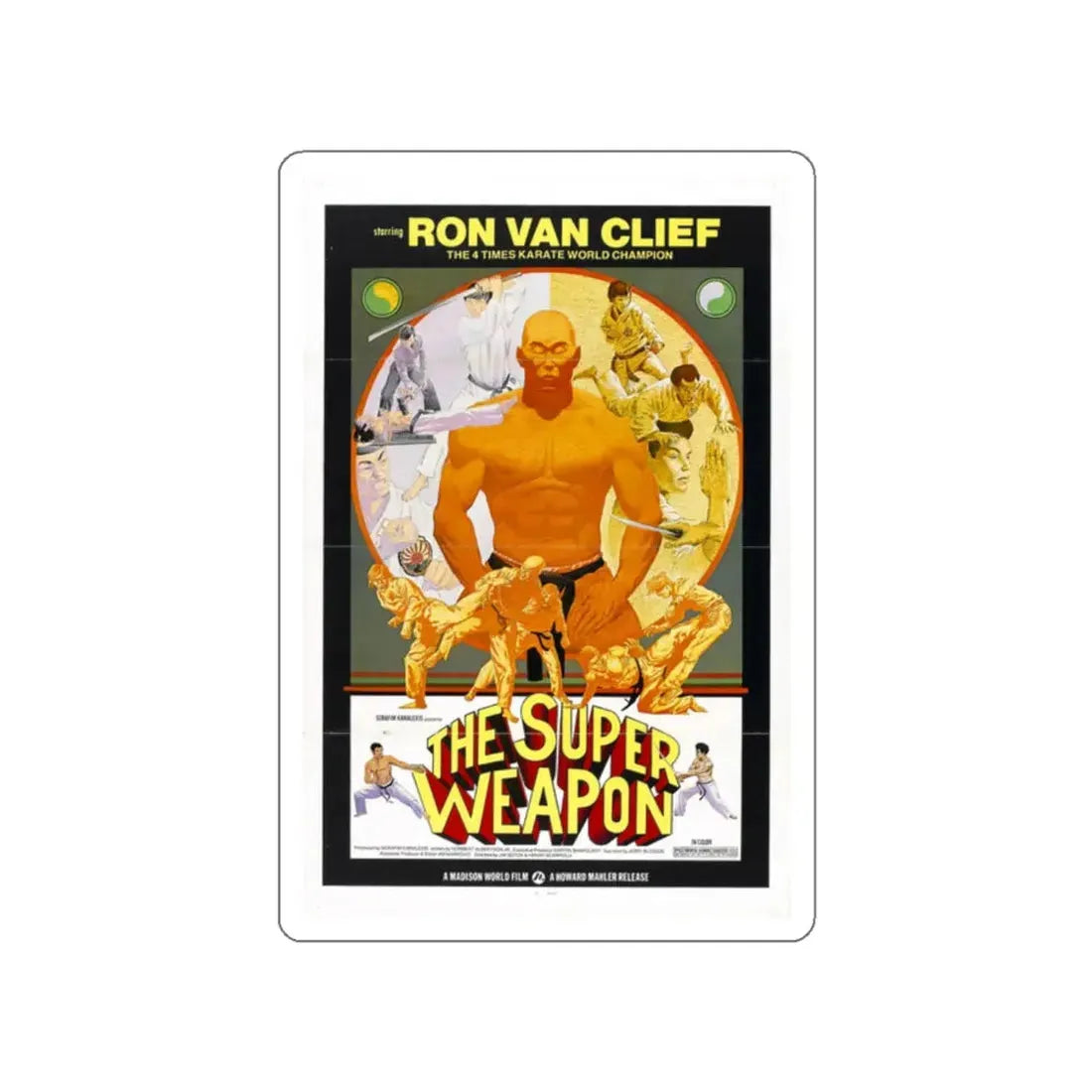 THE SUPER WEAPON 1976 Movie Poster STICKER Vinyl Die-Cut Decal 2 Inch - The Sticker Space
