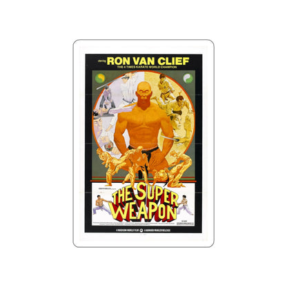 THE SUPER WEAPON 1976 Movie Poster STICKER Vinyl Die-Cut Decal-White-The Sticker Space