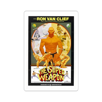 THE SUPER WEAPON 1976 Movie Poster - STICKER Vinyl Kiss-Cut Decal 2 Inch White - The Sticker Space