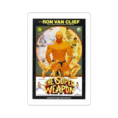 THE SUPER WEAPON 1976 Movie Poster - STICKER Vinyl Kiss-Cut Decal 4 Inch White - The Sticker Space