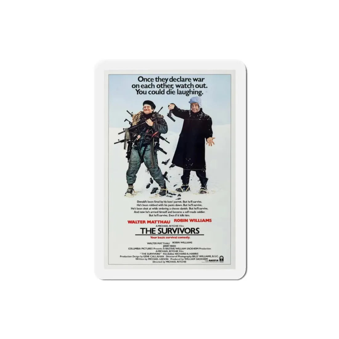 The Survivors 1983 Movie Poster Refrigerator Magnet 2 Inch - The Sticker Space