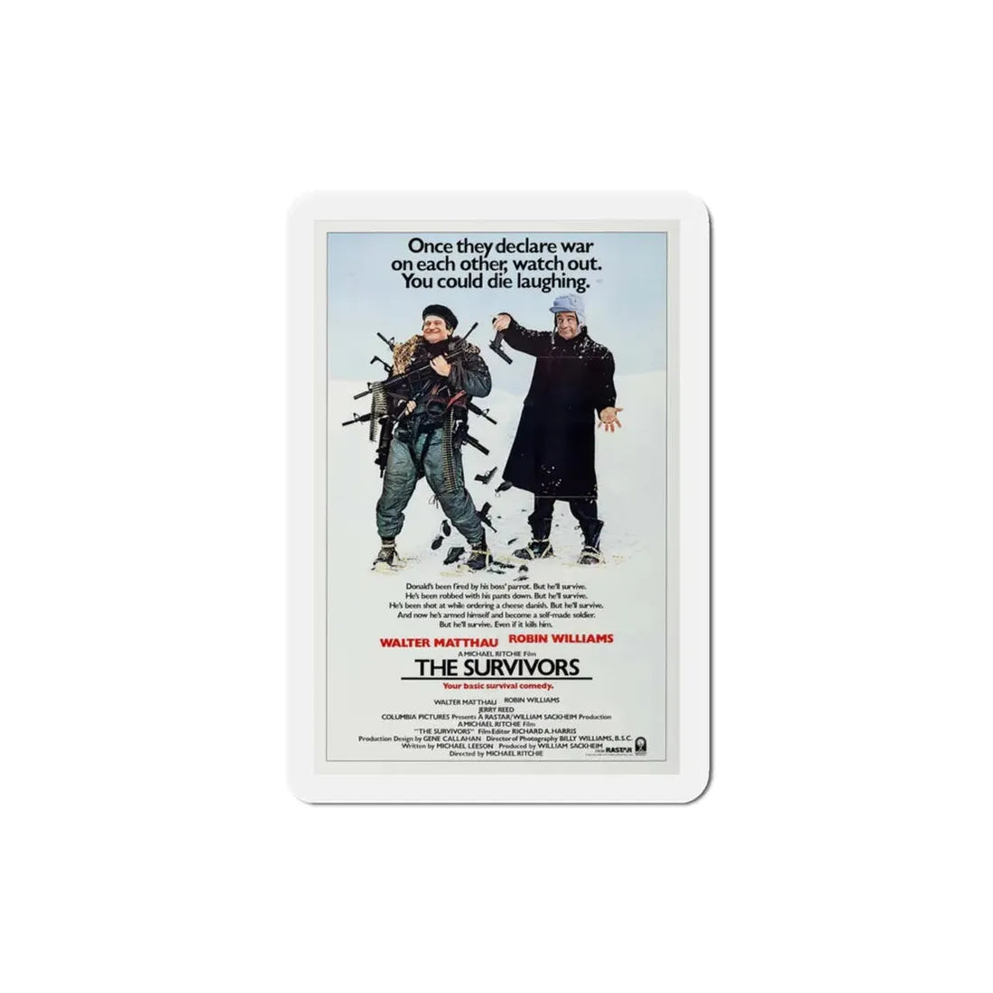 The Survivors 1983 Movie Poster Refrigerator Magnet 3 Inch - The Sticker Space