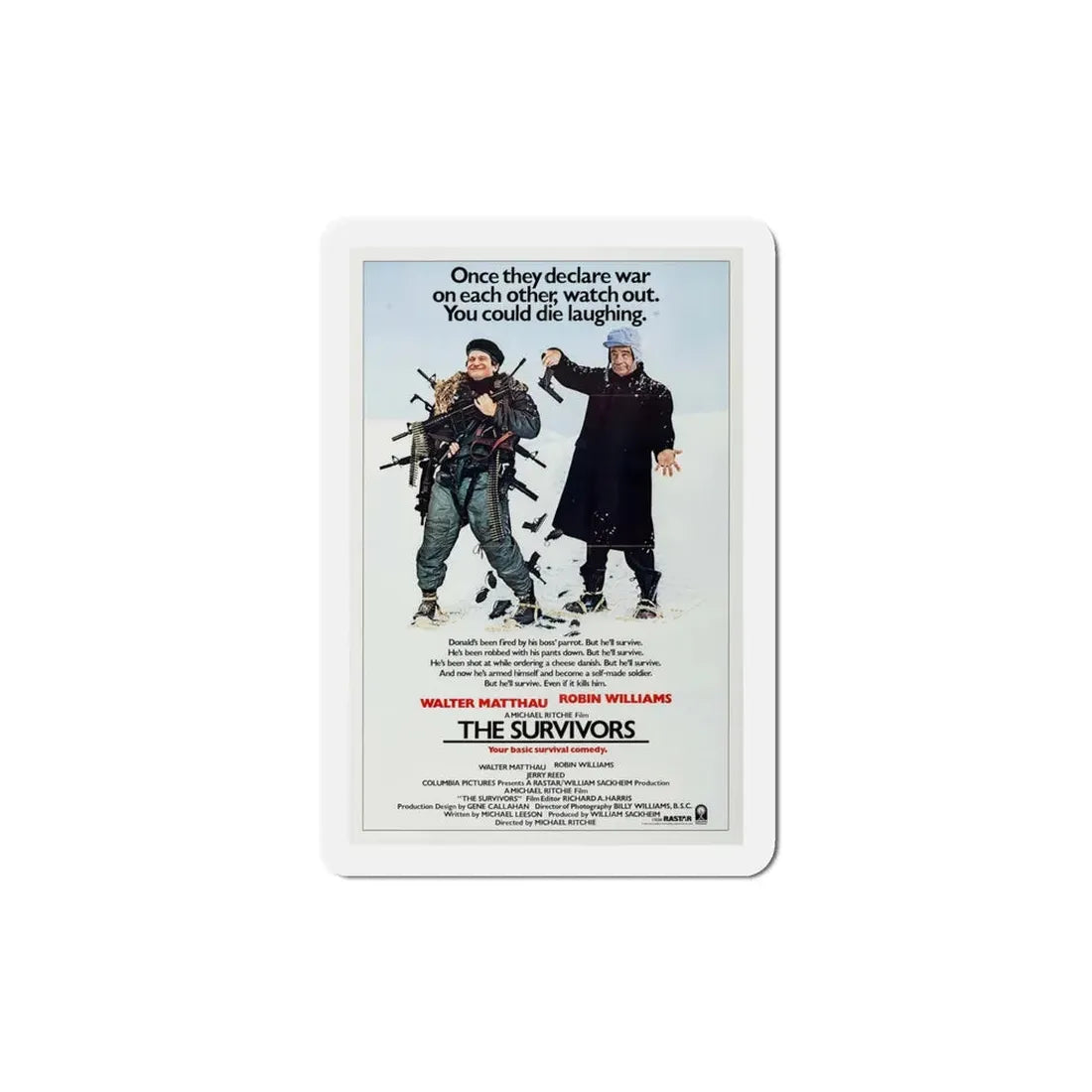 The Survivors 1983 Movie Poster Refrigerator Magnet 4 Inch - The Sticker Space