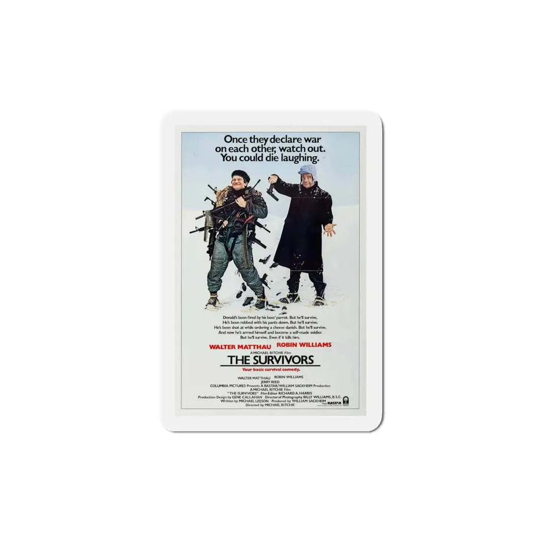 The Survivors 1983 Movie Poster Refrigerator Magnet 5 Inch - The Sticker Space