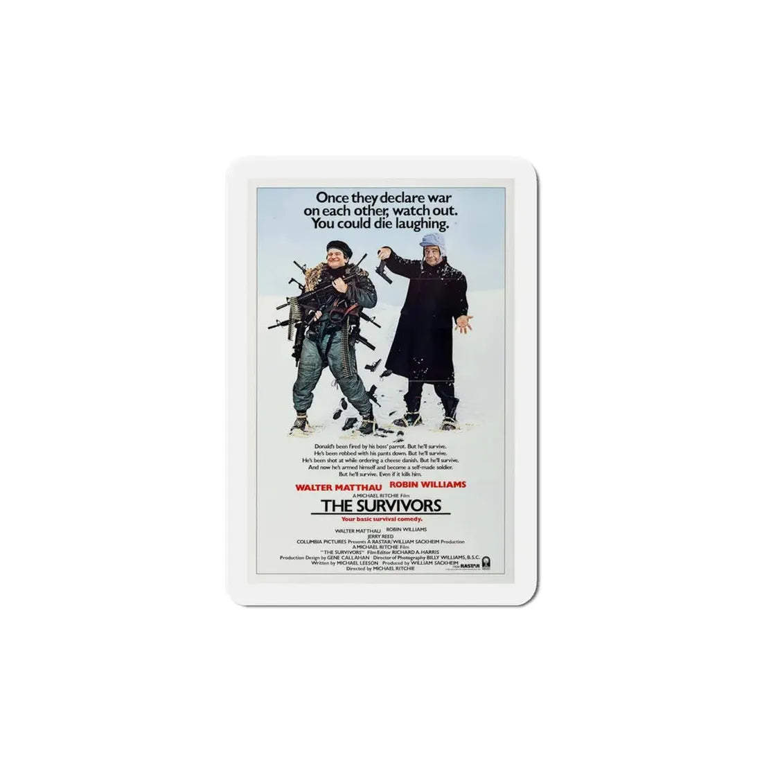 The Survivors 1983 Movie Poster Refrigerator Magnet 6 Inch - The Sticker Space