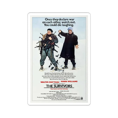 The Survivors 1983 Movie Poster - STICKER Vinyl Kiss-Cut Decal 4 Inch White - The Sticker Space