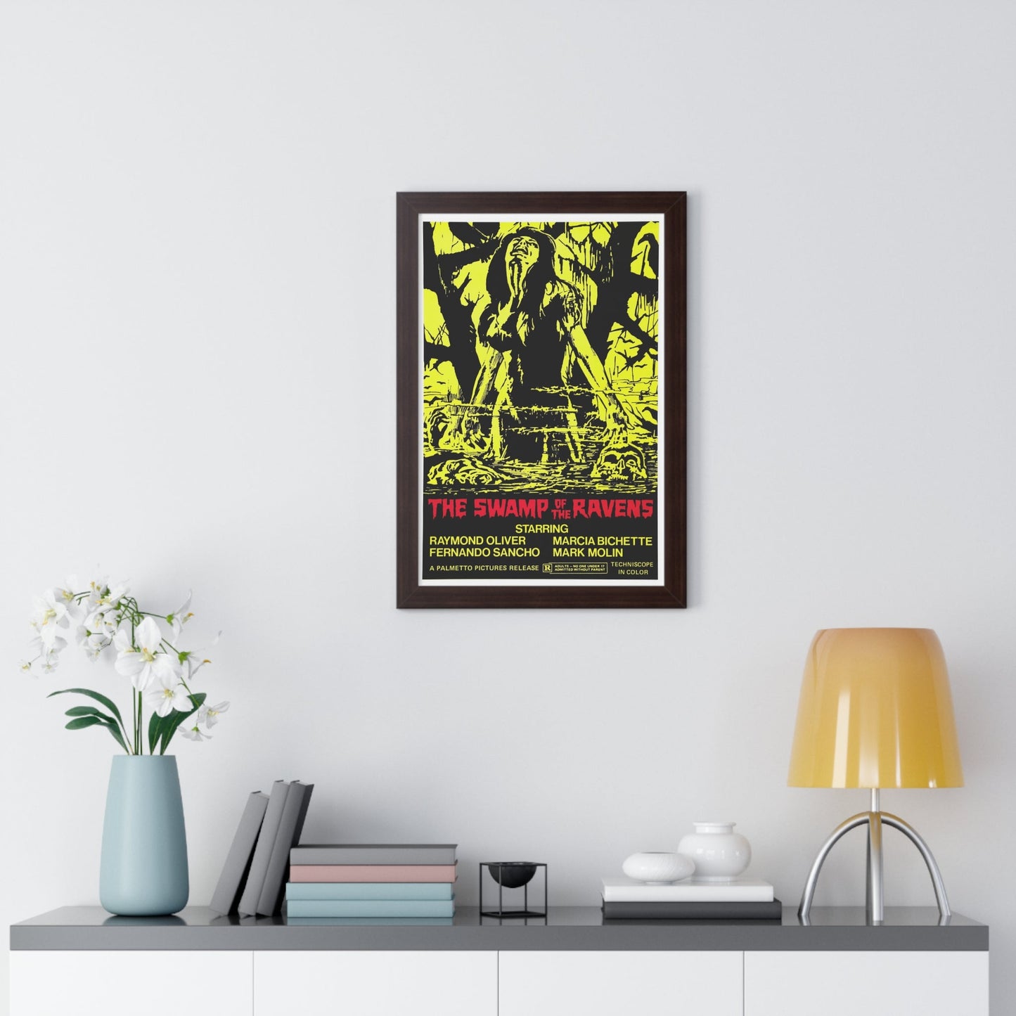 THE SWAMP OF THE RAVENS 1974 - Framed Movie Poster-The Sticker Space