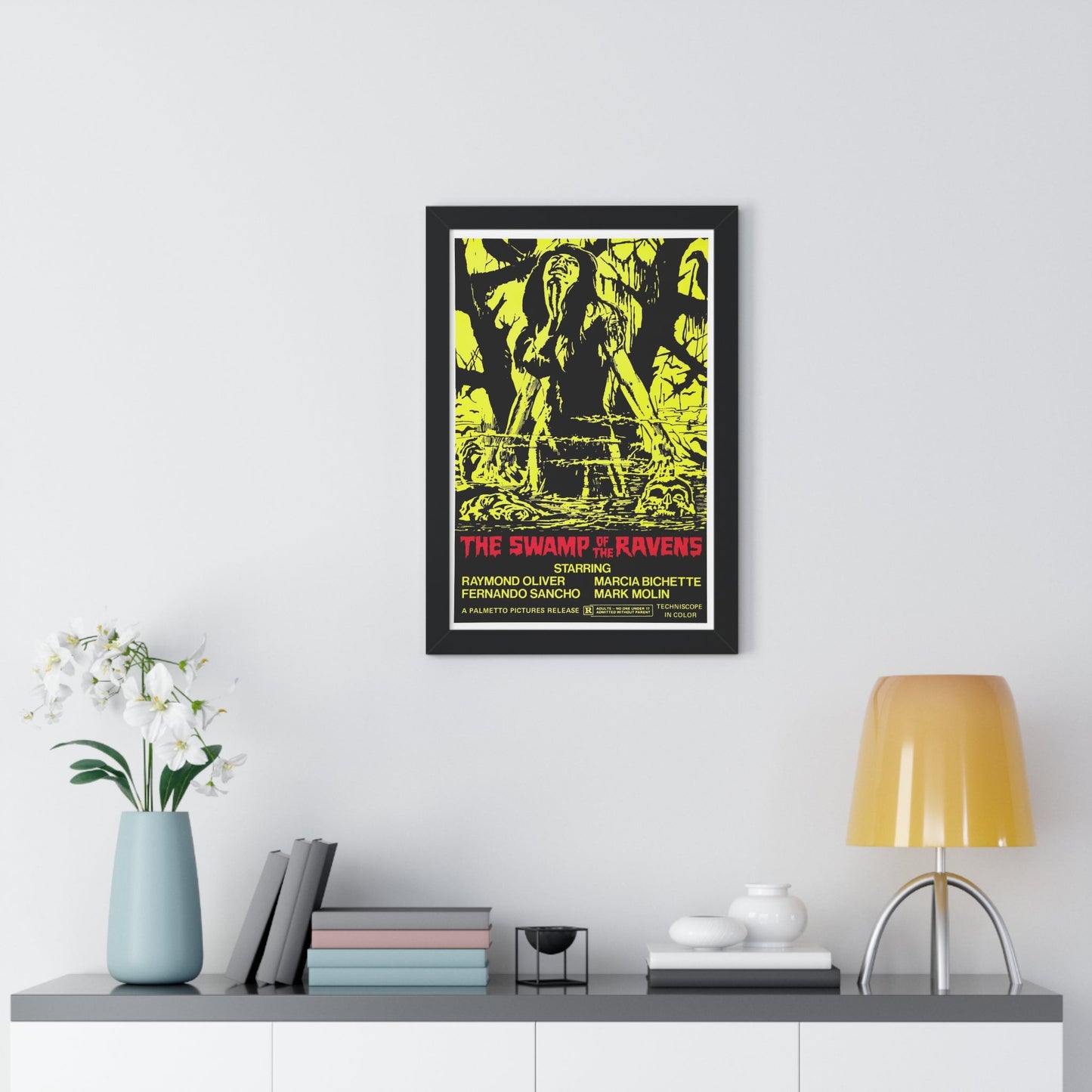 THE SWAMP OF THE RAVENS 1974 - Framed Movie Poster-The Sticker Space