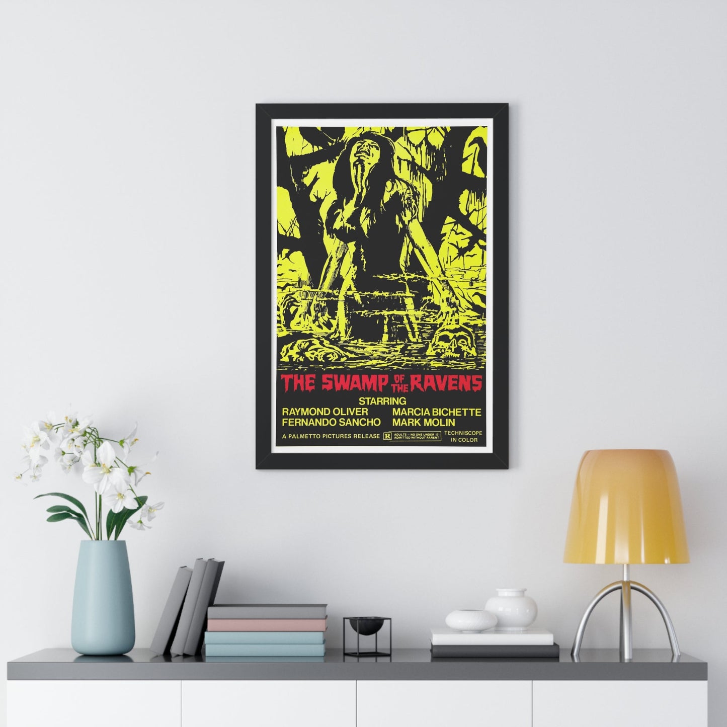 THE SWAMP OF THE RAVENS 1974 - Framed Movie Poster-The Sticker Space