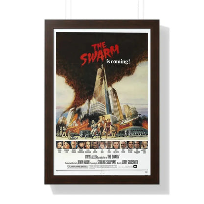 THE SWARM 1978 - Framed Movie Poster 16″ x 24″ Walnut - The Sticker Space