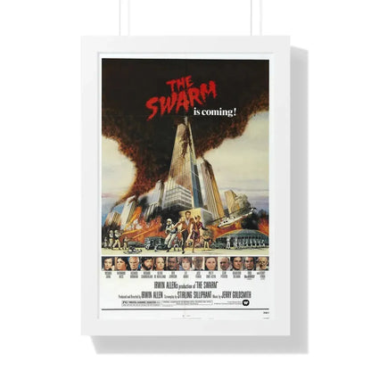 THE SWARM 1978 - Framed Movie Poster 16″ x 24″ White - The Sticker Space
