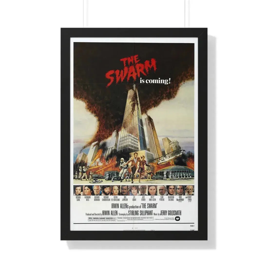 THE SWARM 1978 - Framed Movie Poster 20" x 30" Black - The Sticker Space