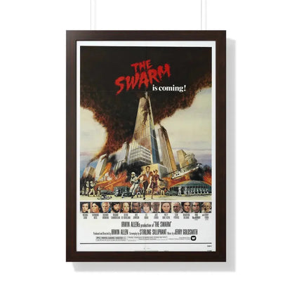 THE SWARM 1978 - Framed Movie Poster 20" x 30" Walnut - The Sticker Space