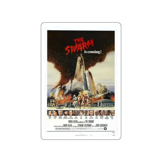 THE SWARM 1978 Movie Poster STICKER Vinyl Die-Cut Decal 2 Inch - The Sticker Space