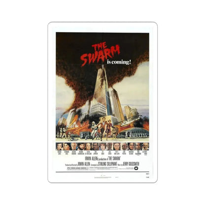THE SWARM 1978 Movie Poster - STICKER Vinyl Kiss-Cut Decal 4 Inch White - The Sticker Space