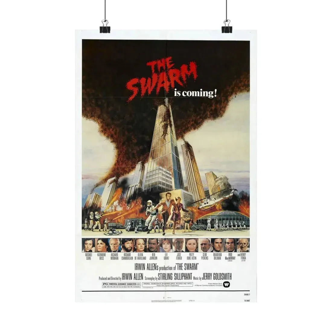 THE SWARM 1978 - Paper Movie Poster 12″ x 18″ Matte - The Sticker Space