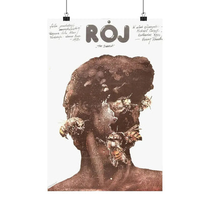 THE SWARM (POLISH) 1978 - Paper Movie Poster 12″ x 18″ Matte - The Sticker Space