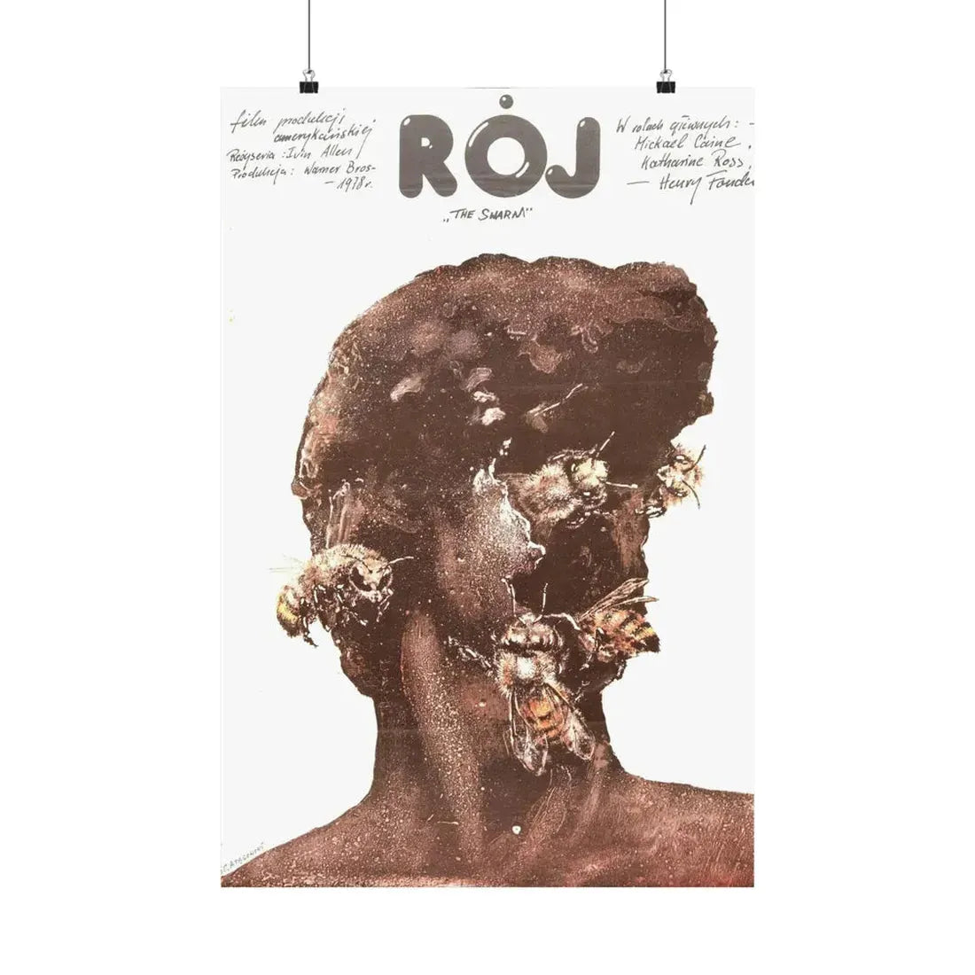 THE SWARM (POLISH) 1978 - Paper Movie Poster 20″ x 30″ Matte - The Sticker Space