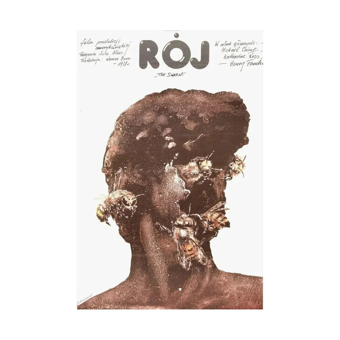 THE SWARM (POLISH) 1978 - Paper Movie Poster - The Sticker Space